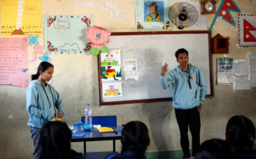 Talleres escolares en Lalitpur