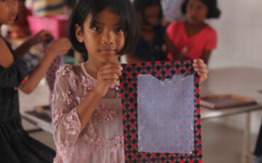 Paper Recycling workshop in Patan Children Home