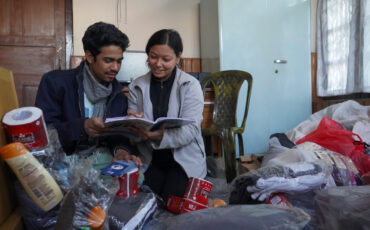 Taller de salud y distribución de paquetes de invierno