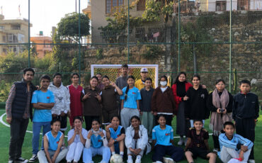 Visita deportiva a Dunkmandu de los estudiantes de aprendizaje experiencial
