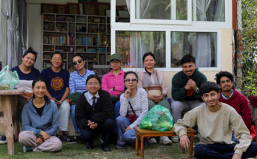 Visita de l’equip a la granja de permacultura Himgiri